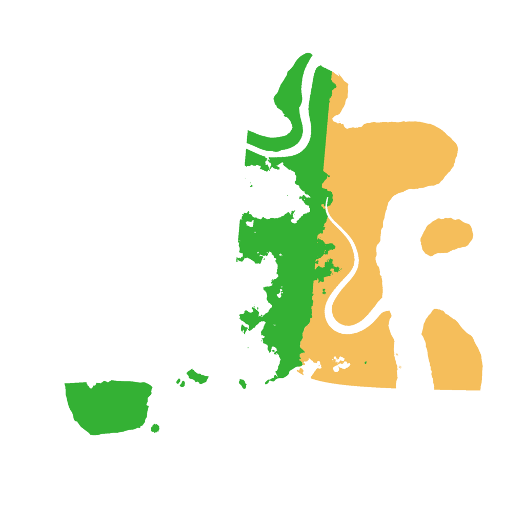 Biome Rust Map: Procedural Map, Size: 2500, Seed: 6991256