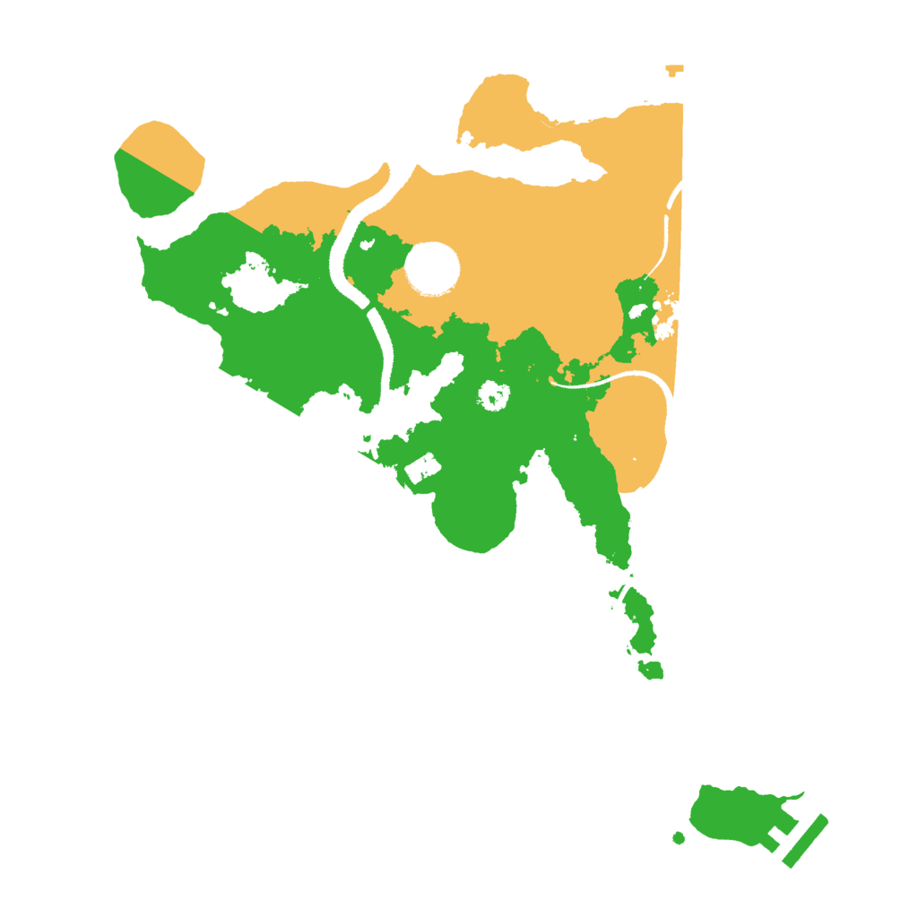 Biome Rust Map: Procedural Map, Size: 3000, Seed: 2036