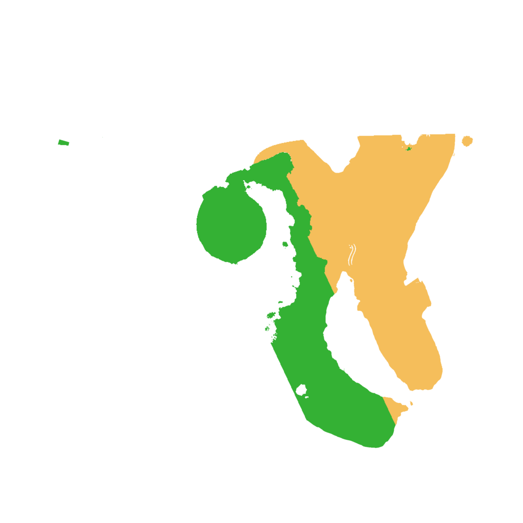 Biome Rust Map: Procedural Map, Size: 2000, Seed: 814424346