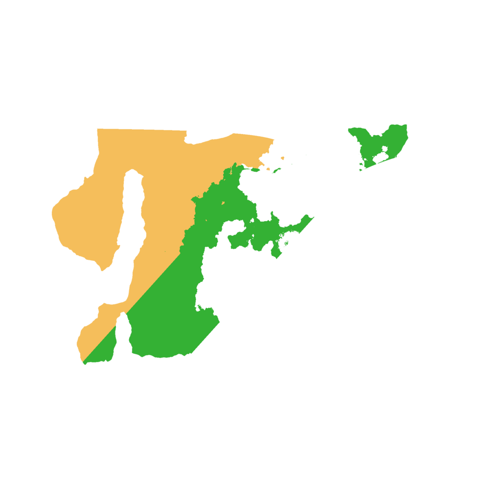 Biome Rust Map: Procedural Map, Size: 2200, Seed: 976541947