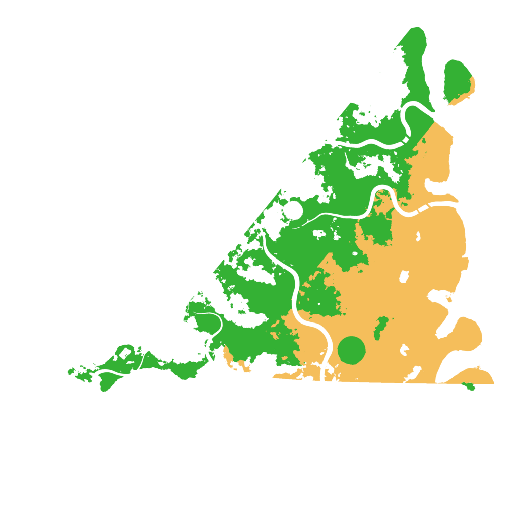 Biome Rust Map: Procedural Map, Size: 4888, Seed: 16622