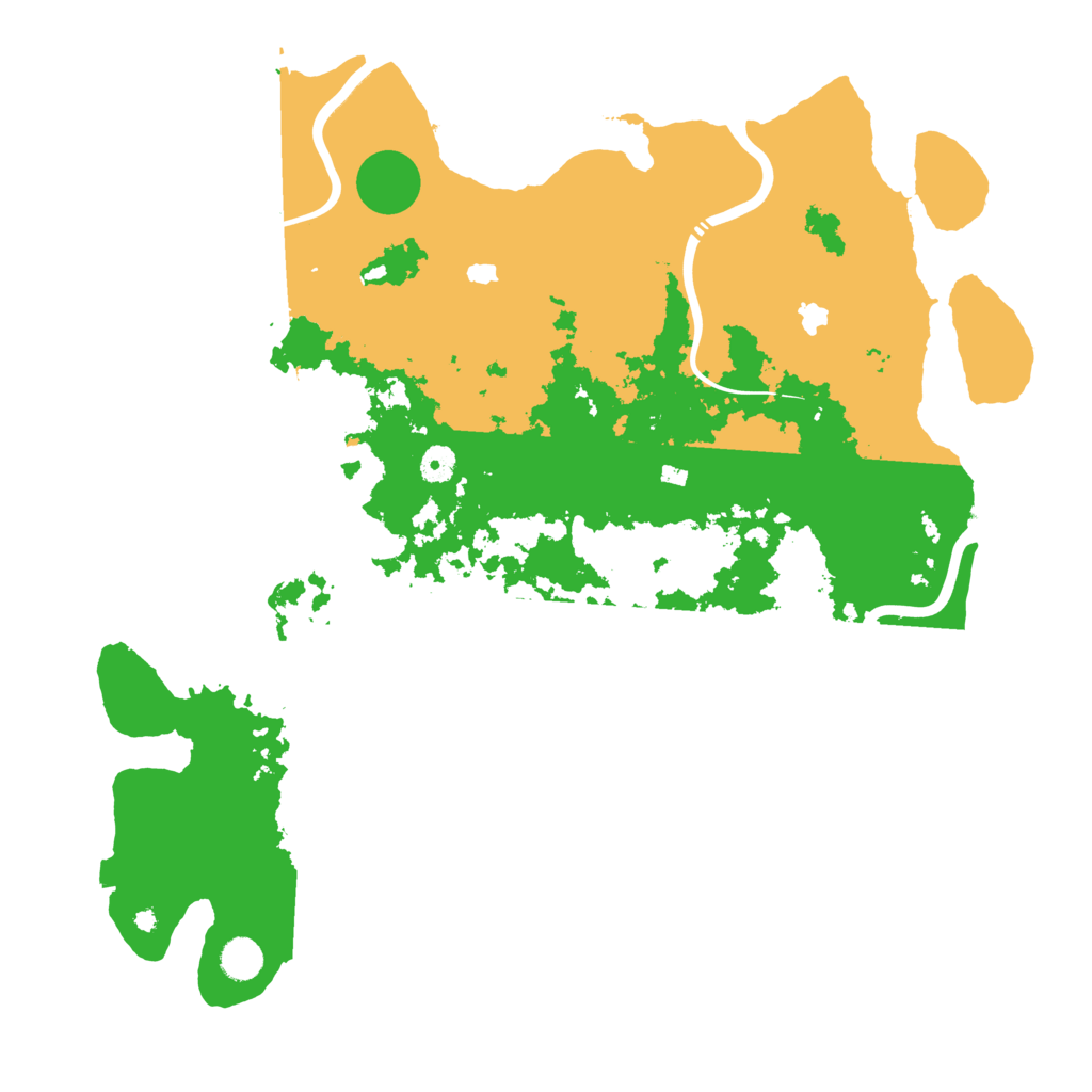 Biome Rust Map: Procedural Map, Size: 4500, Seed: 416110061