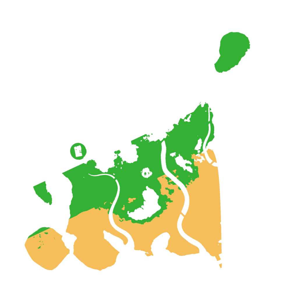 Biome Rust Map: Procedural Map, Size: 3000, Seed: 21054945
