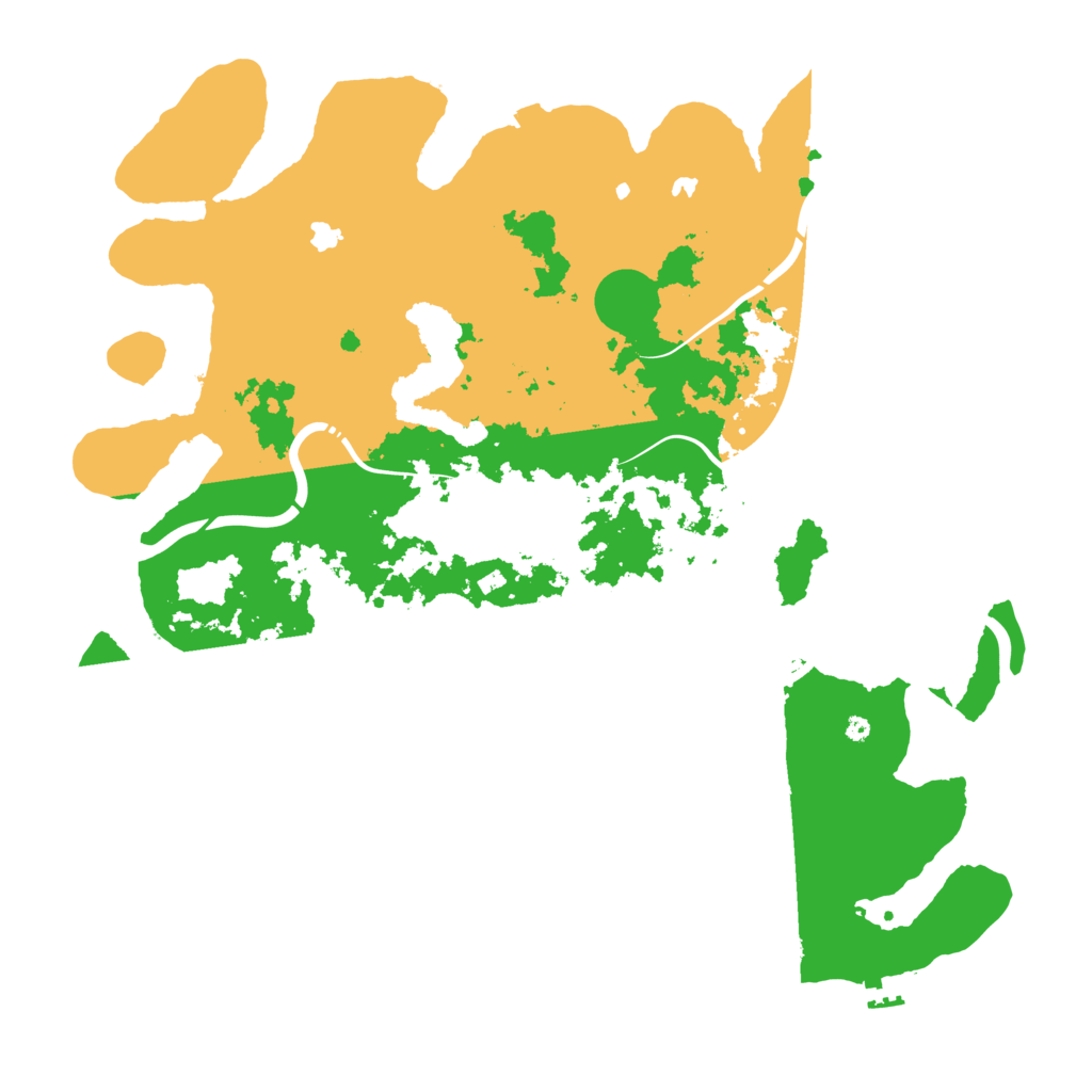Biome Rust Map: Procedural Map, Size: 4500, Seed: 14123345