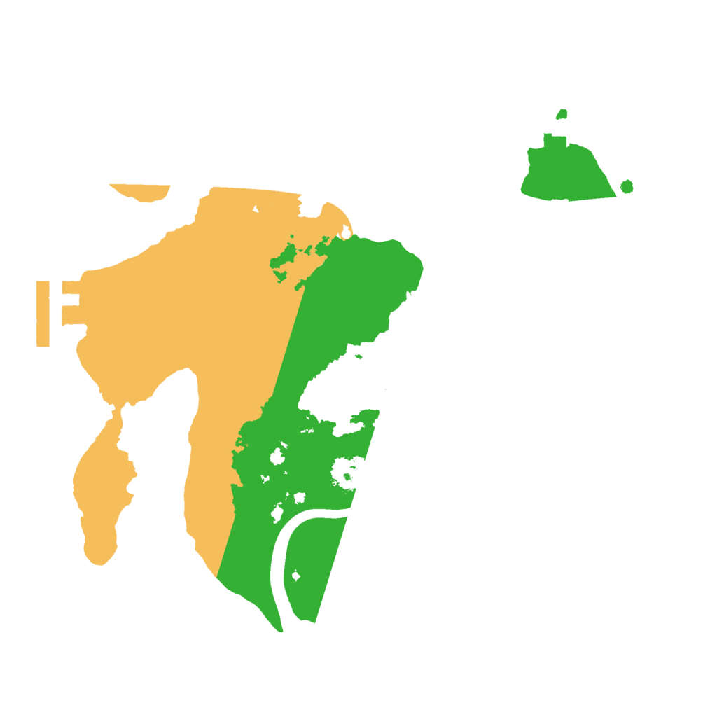 Biome Rust Map: Procedural Map, Size: 2200, Seed: 244010160