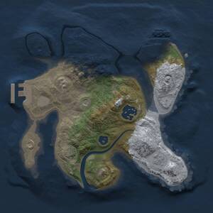 Thumbnail Rust Map: Procedural Map, Size: 2200, Seed: 244010160, 7 Monuments