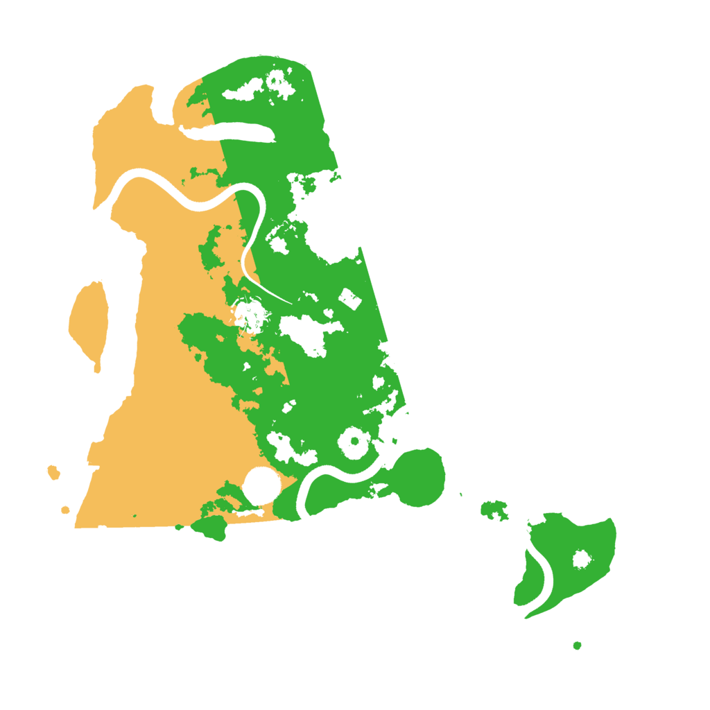 Biome Rust Map: Procedural Map, Size: 3500, Seed: 18662295
