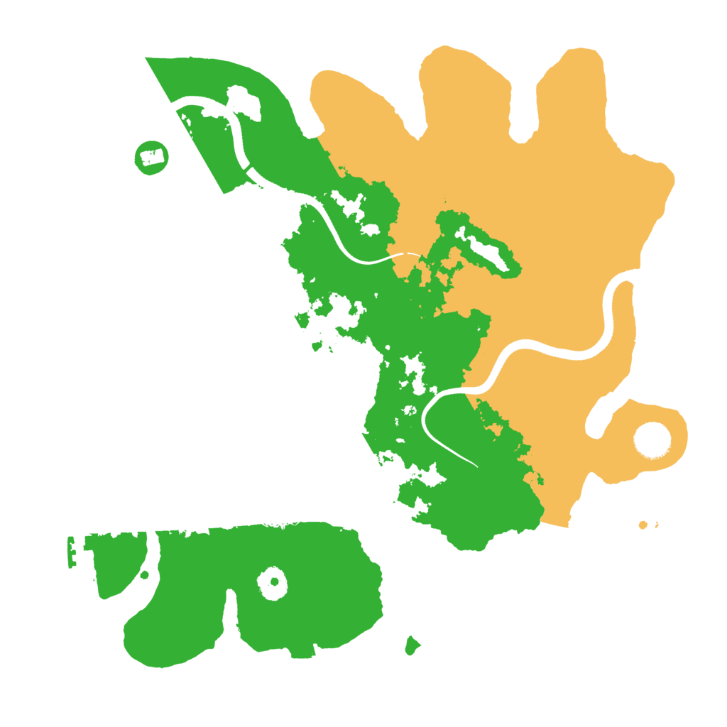 Biome Rust Map: Procedural Map, Size: 3500, Seed: 1788695596