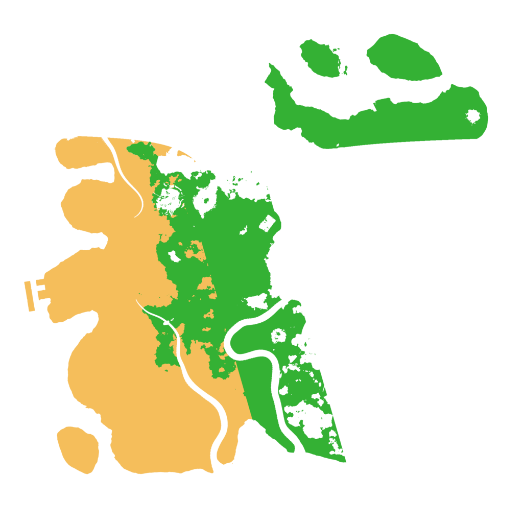 Biome Rust Map: Procedural Map, Size: 3500, Seed: 18656