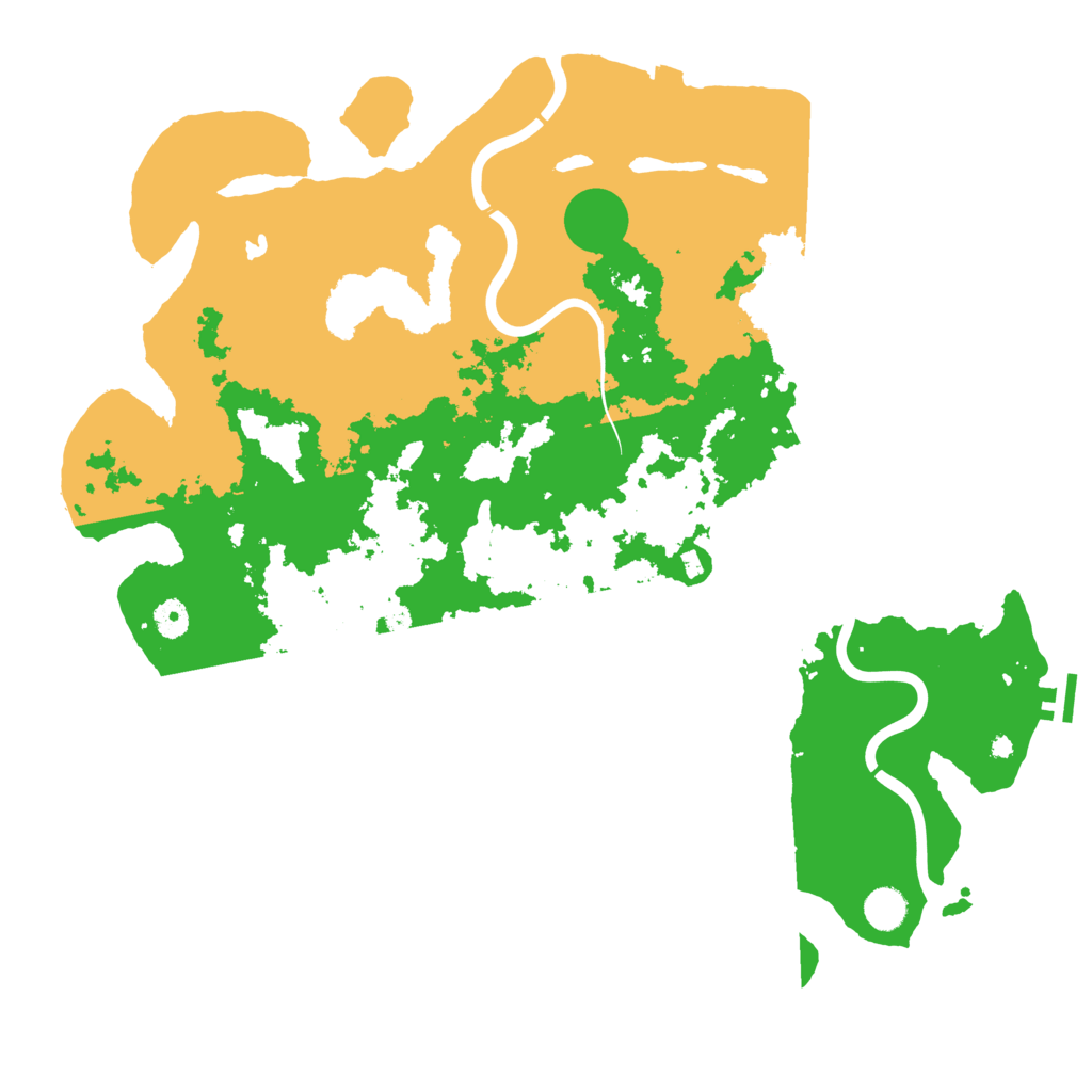 Biome Rust Map: Procedural Map, Size: 4500, Seed: 838282261