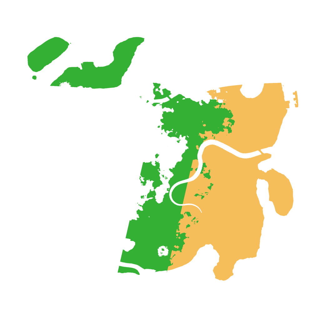 Biome Rust Map: Procedural Map, Size: 3000, Seed: 624962762
