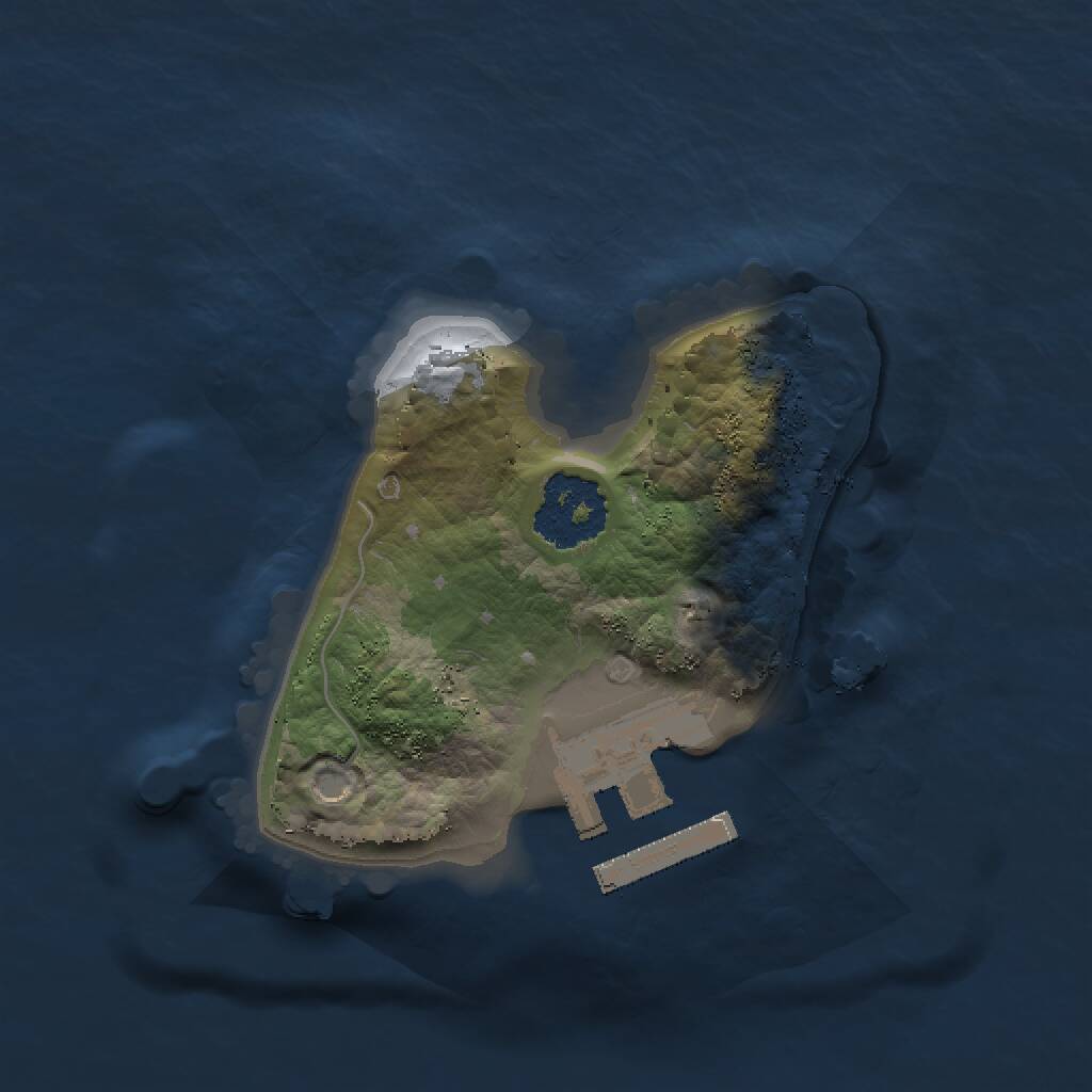 Rust Map: Procedural Map, Size: 1500, Seed: 1243564, 2 Monuments