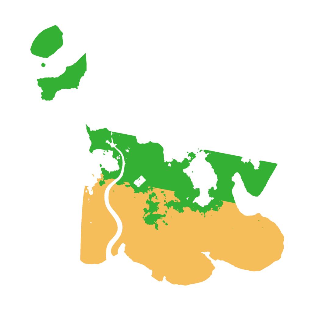 Biome Rust Map: Procedural Map, Size: 3000, Seed: 1234567891