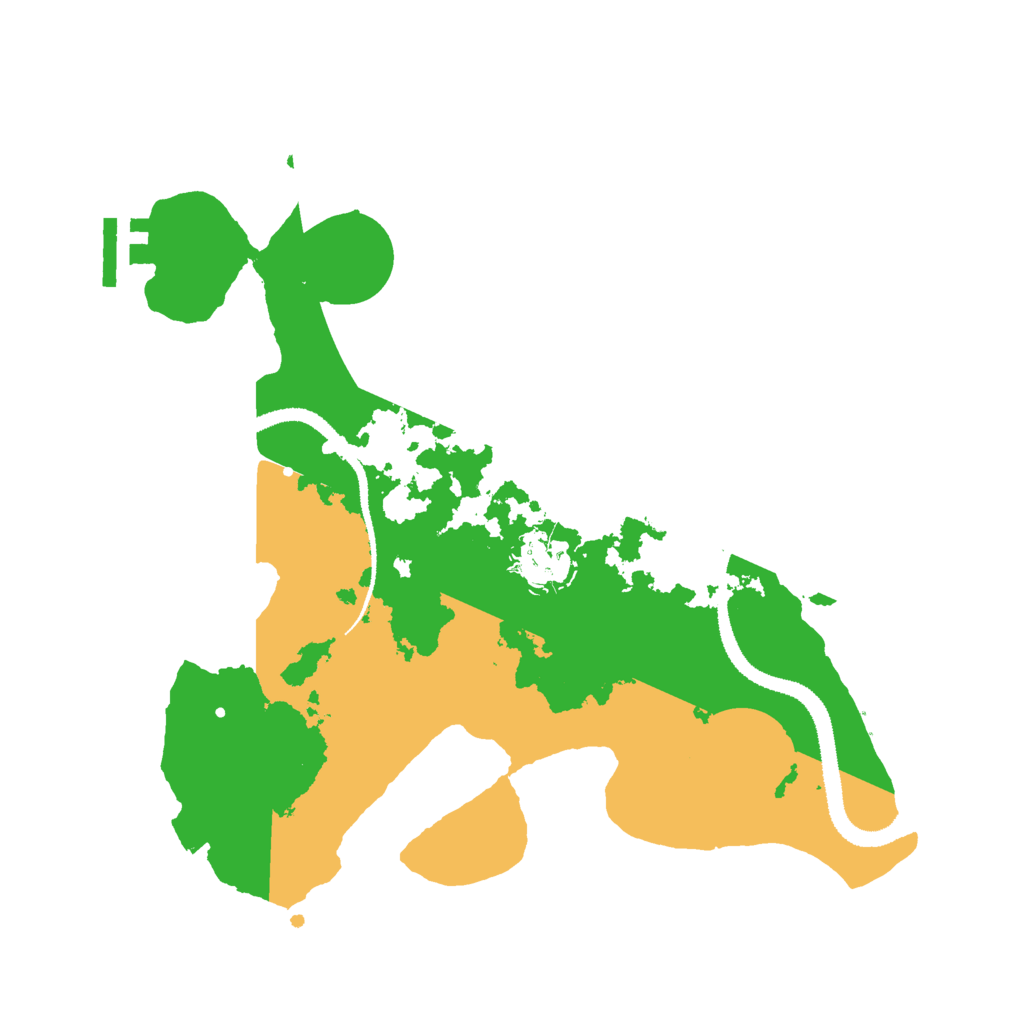 Biome Rust Map: Procedural Map, Size: 3000, Seed: 953995248