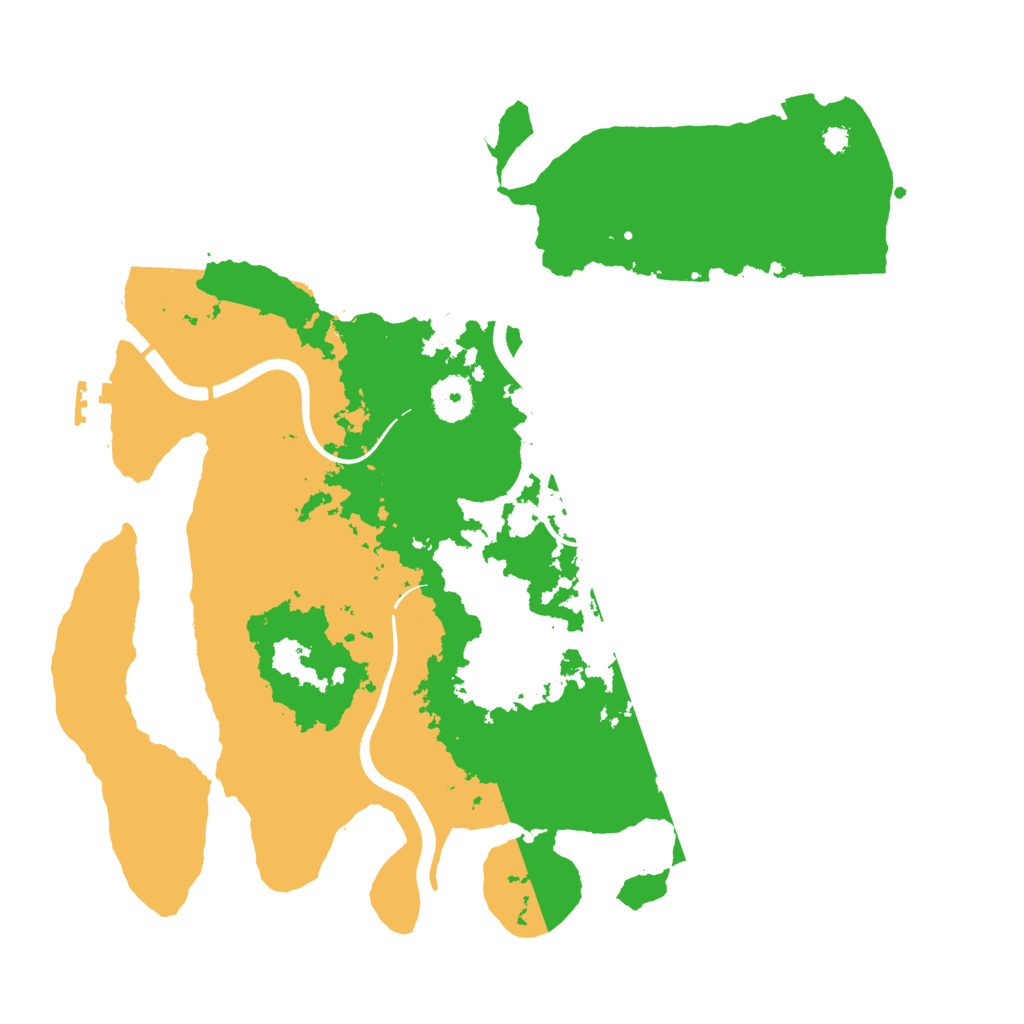 Biome Rust Map: Procedural Map, Size: 3500, Seed: 1995088271