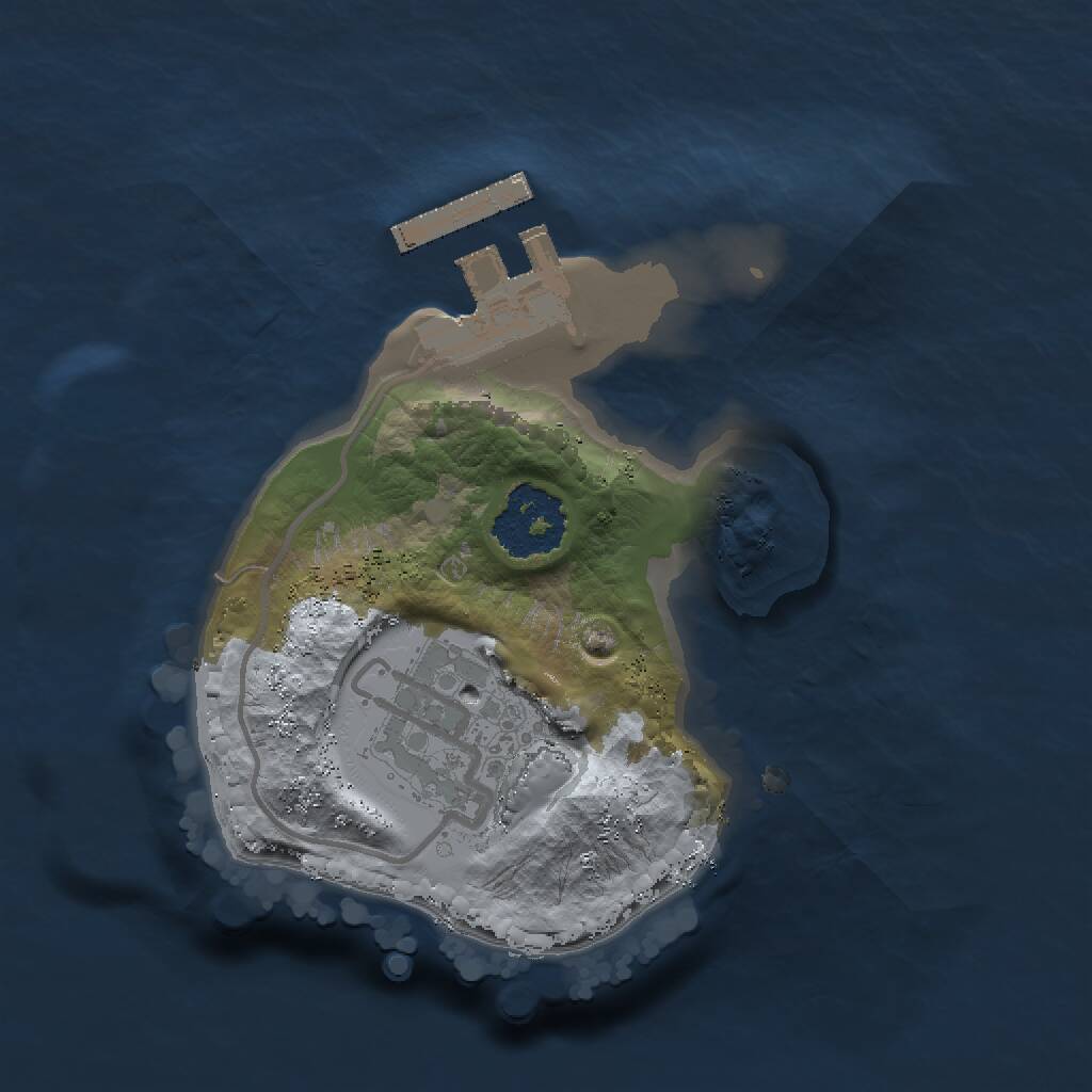 Rust Map: Procedural Map, Size: 1530, Seed: 2147483647, 3 Monuments