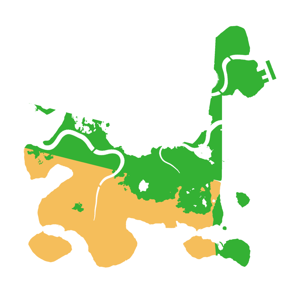 Biome Rust Map: Procedural Map, Size: 3000, Seed: 67922