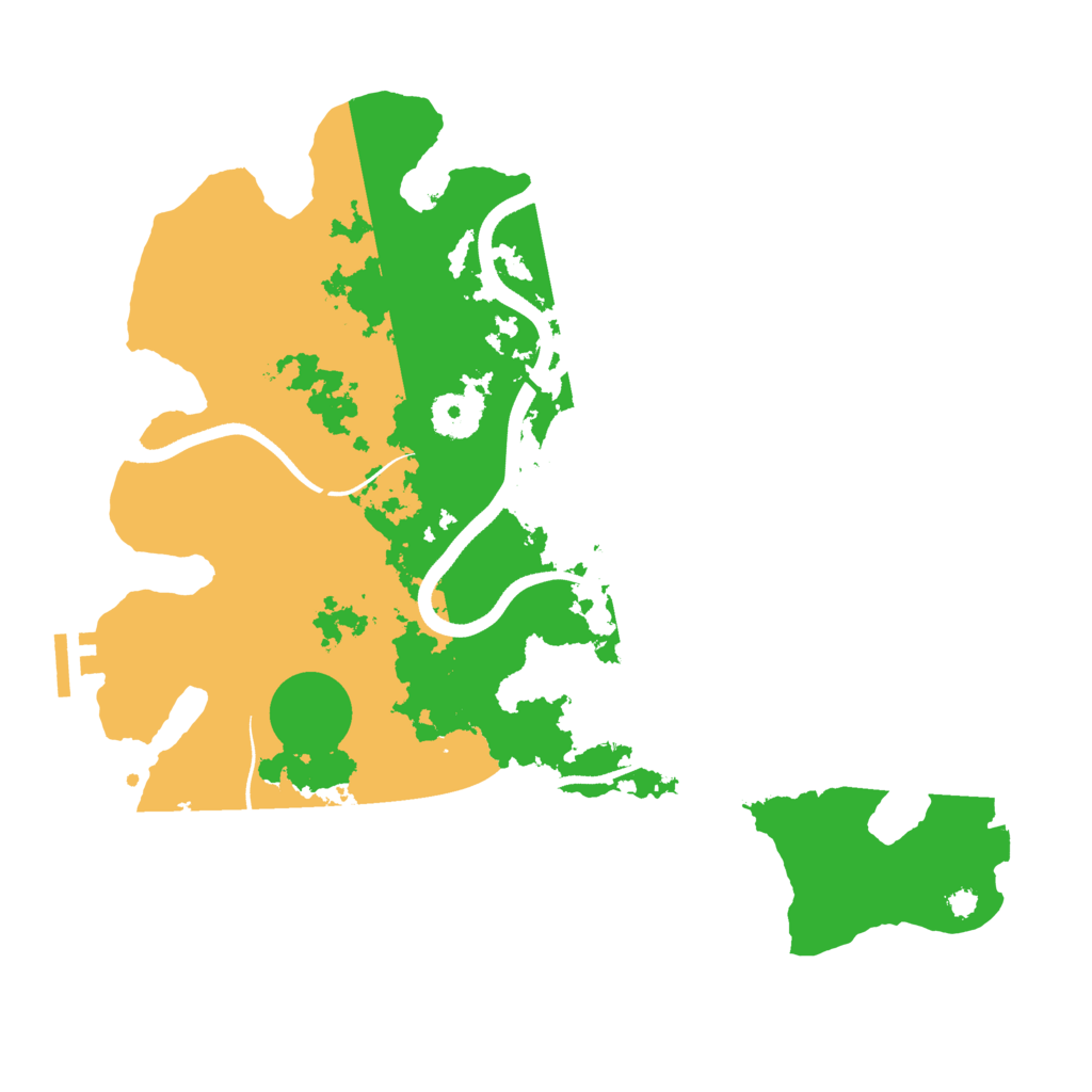 Biome Rust Map: Procedural Map, Size: 3500, Seed: 1866229