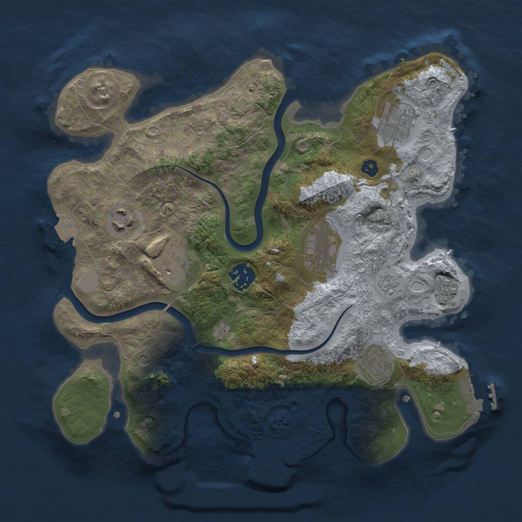 Rust Map: Procedural Map, Size: 3100, Seed: 229419, 13 Monuments