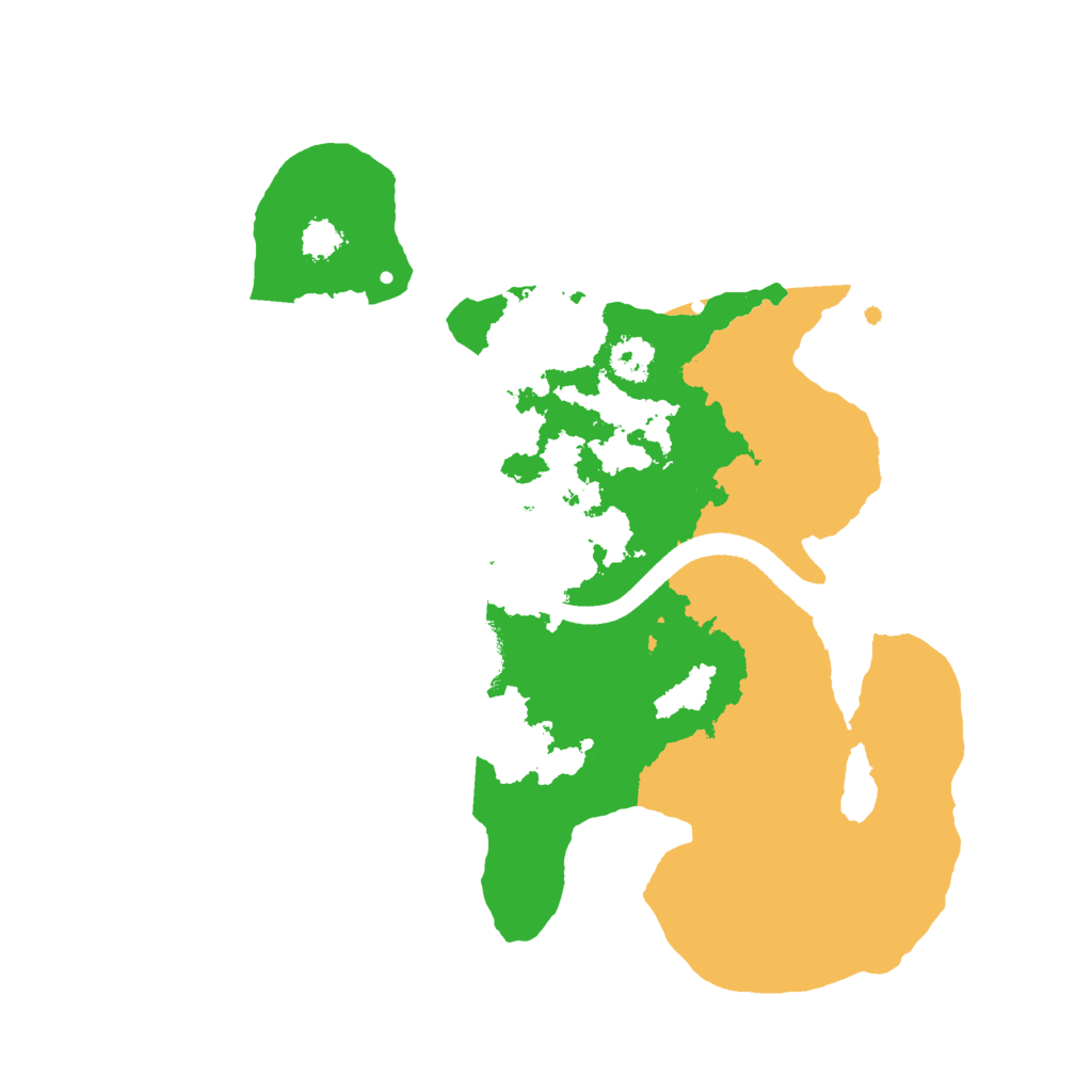 Biome Rust Map: Procedural Map, Size: 2500, Seed: 266496308