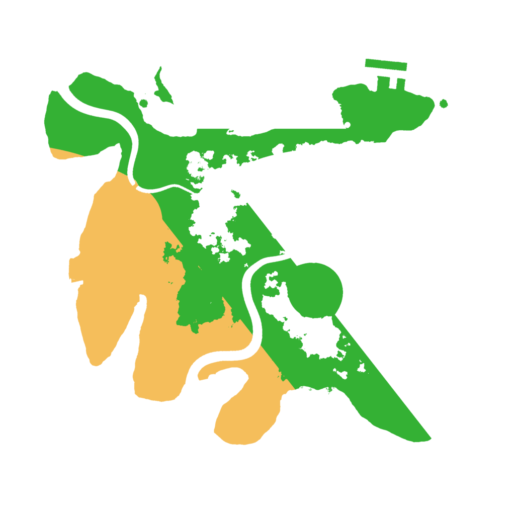 Biome Rust Map: Procedural Map, Size: 2500, Seed: 1580914593