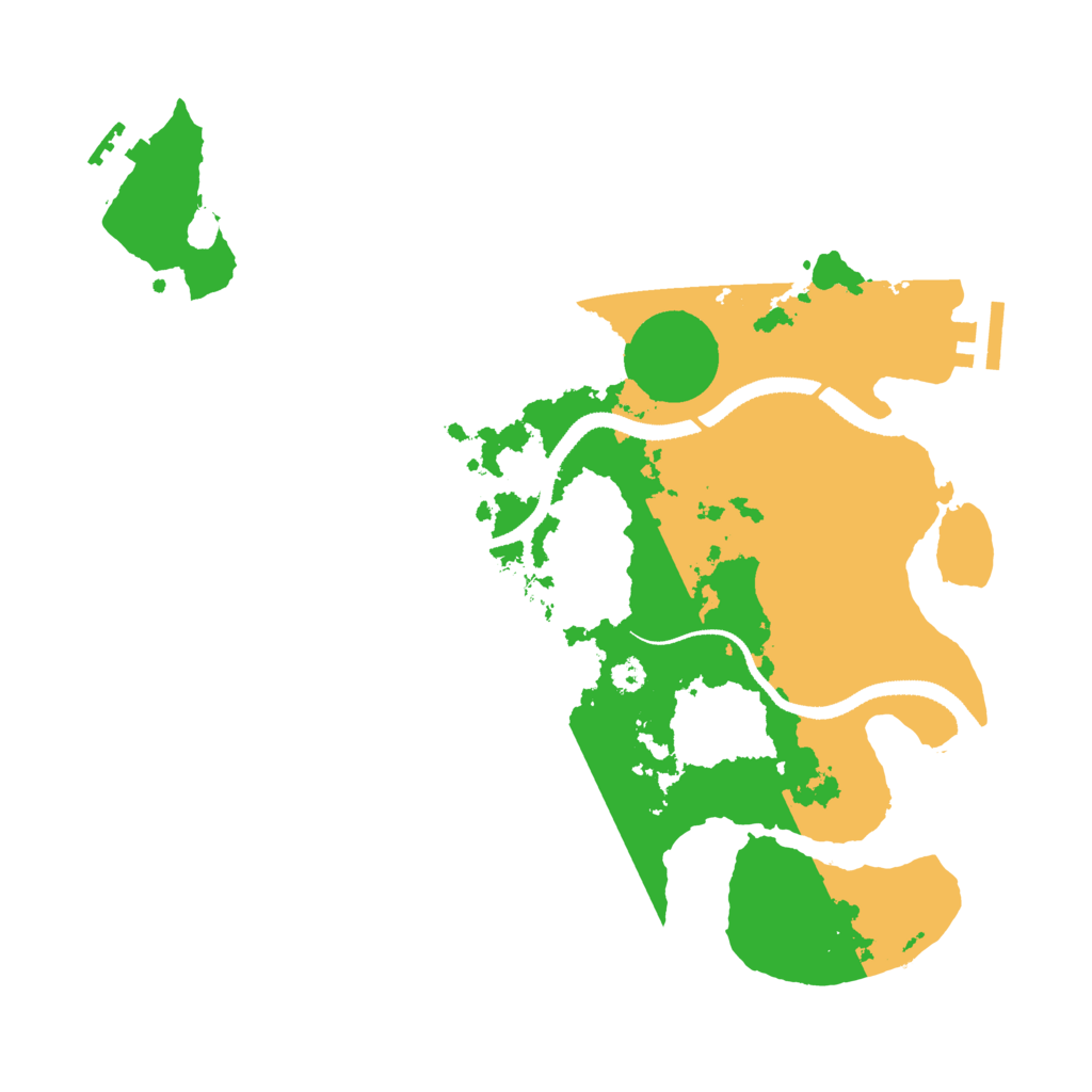 Biome Rust Map: Procedural Map, Size: 3250, Seed: 1214801299