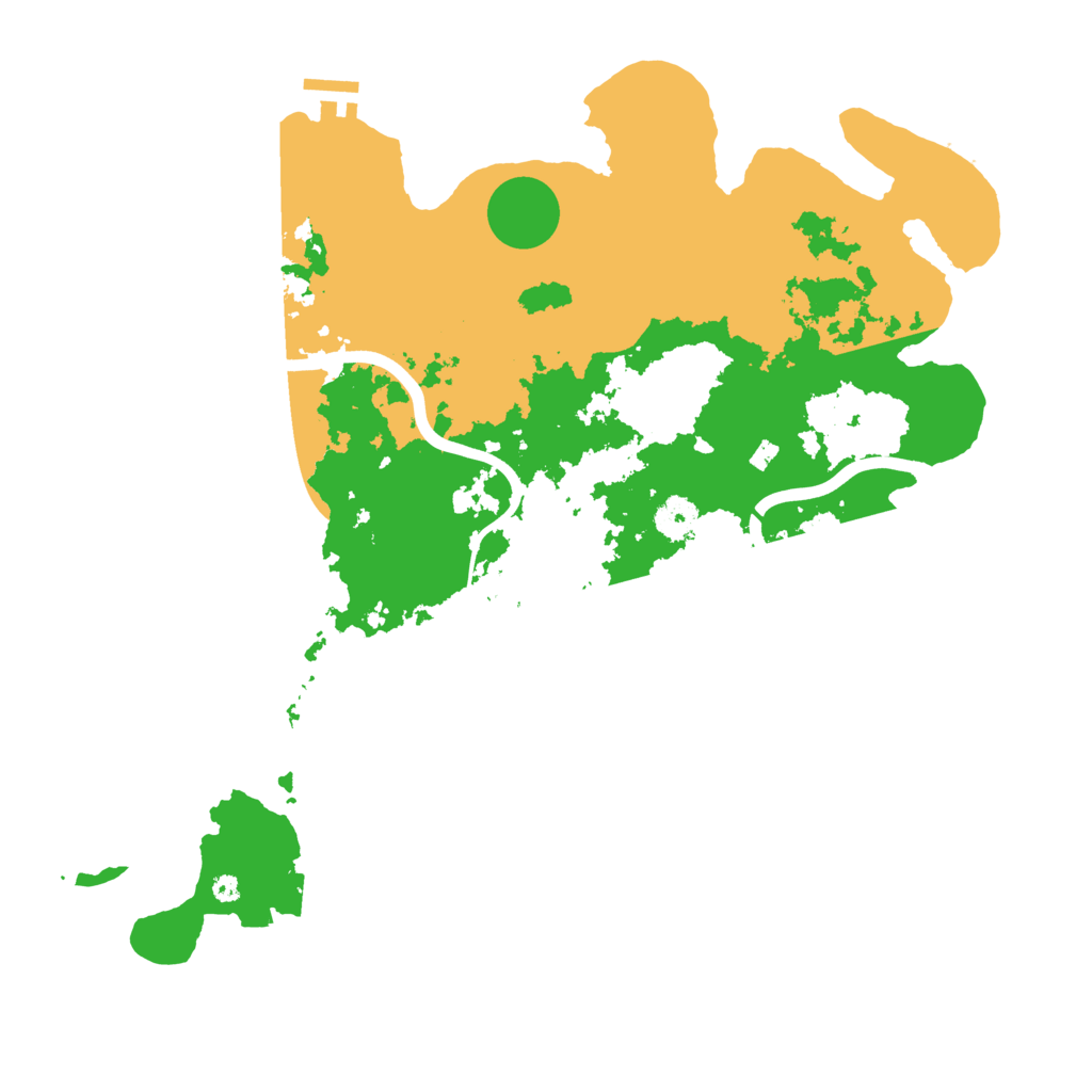 Biome Rust Map: Procedural Map, Size: 3999, Seed: 183800176