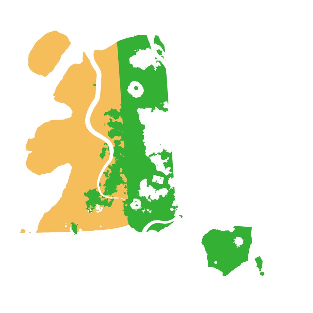 Biome Rust Map: Procedural Map, Size: 3000, Seed: 1206951991