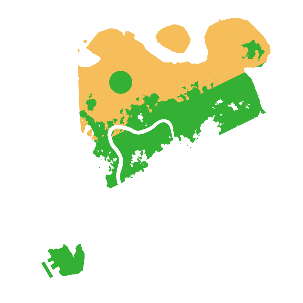Biome Rust Map: Procedural Map, Size: 3500, Seed: 435300