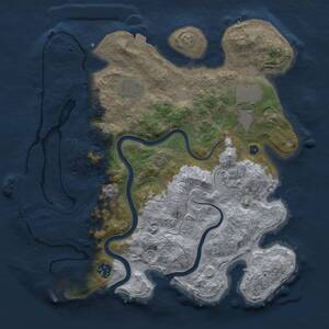 Thumbnail Rust Map: Procedural Map, Size: 3500, Seed: 435300, 11 Monuments