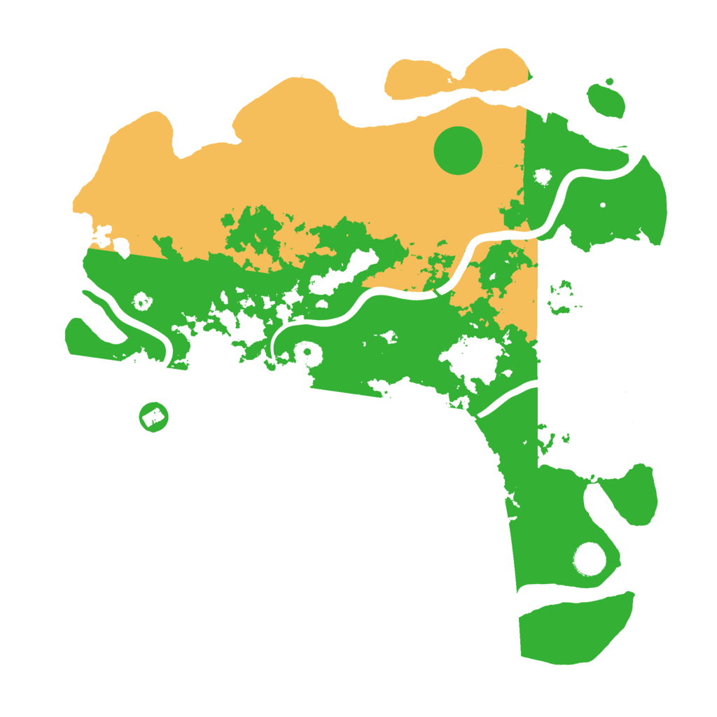 Biome Rust Map: Procedural Map, Size: 3900, Seed: 43862
