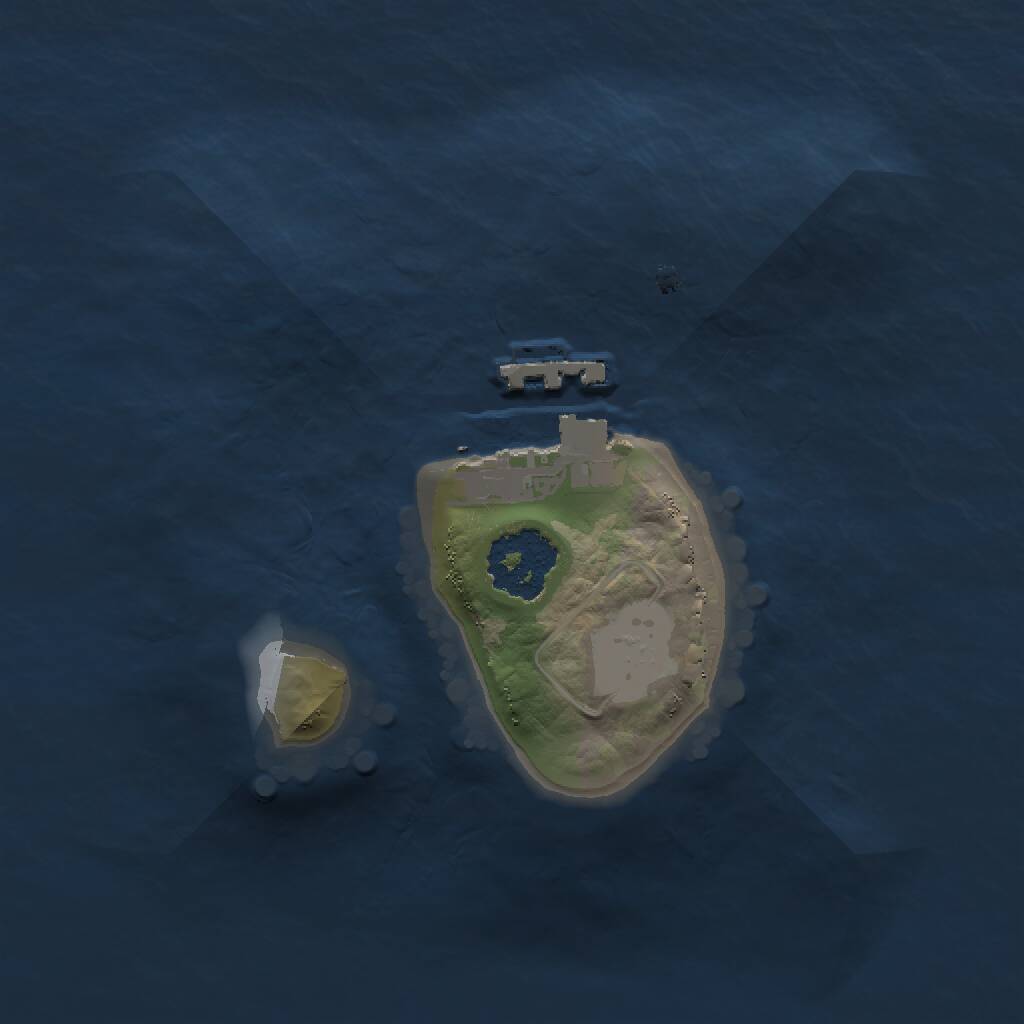 Rust Map: Procedural Map, Size: 1500, Seed: 2069268361, 2 Monuments