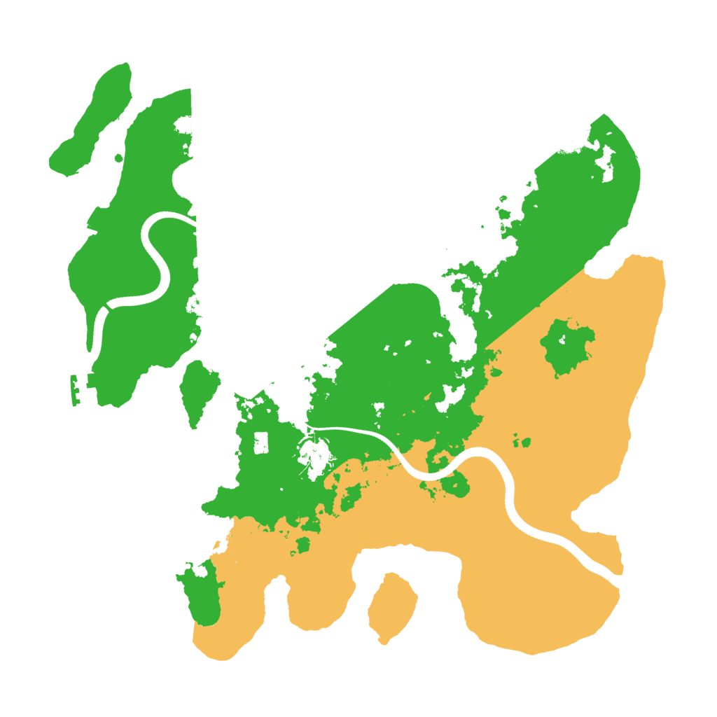 Biome Rust Map: Procedural Map, Size: 3500, Seed: 7072831