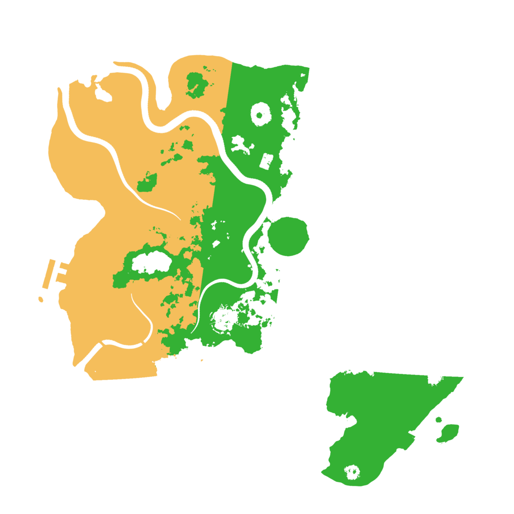 Biome Rust Map: Procedural Map, Size: 3500, Seed: 615497897