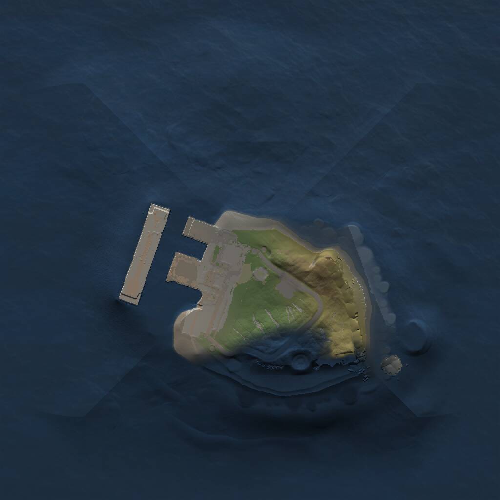 Rust Map: Procedural Map, Size: 1000, Seed: 1585893854, 2 Monuments