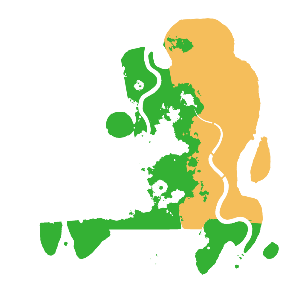Biome Rust Map: Procedural Map, Size: 3200, Seed: 571434390