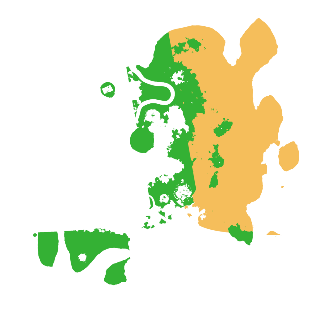 Biome Rust Map: Procedural Map, Size: 3500, Seed: 571434390