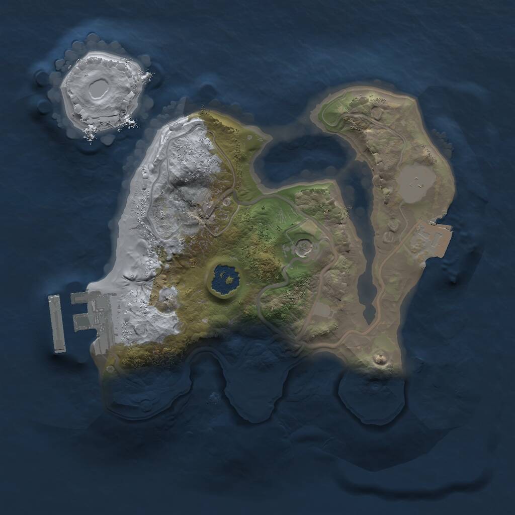 Rust Map: Procedural Map, Size: 1800, Seed: 2089102444, 3 Monuments