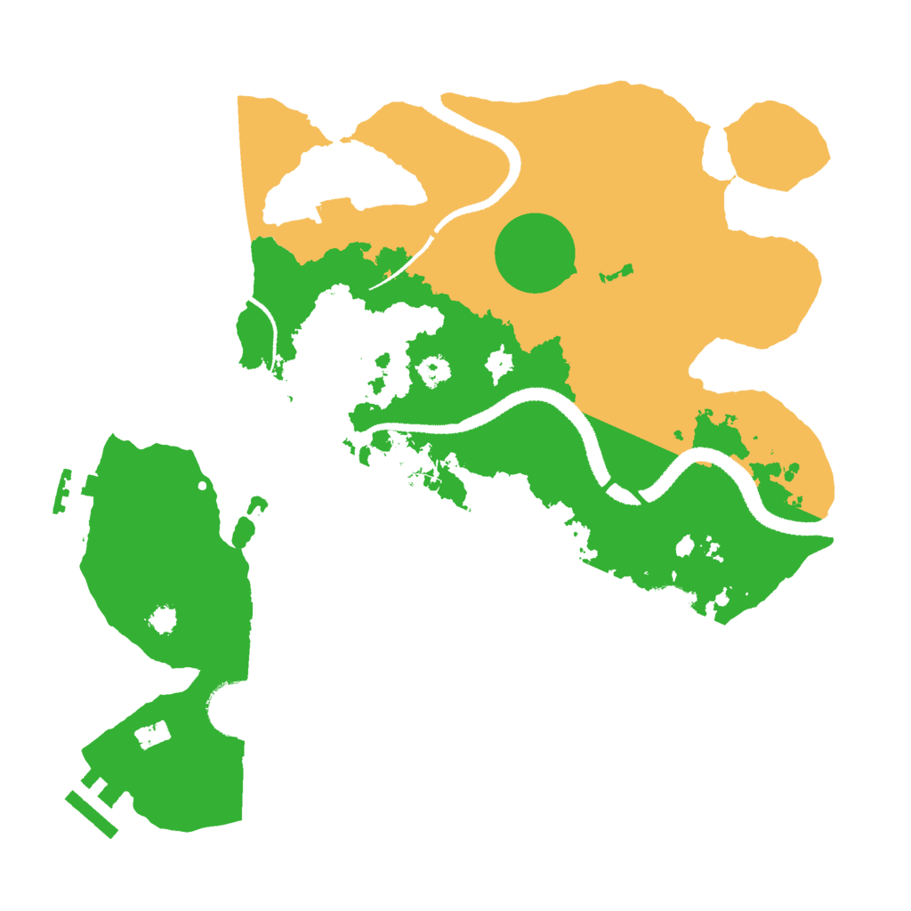 Biome Rust Map: Procedural Map, Size: 3000, Seed: 20250601