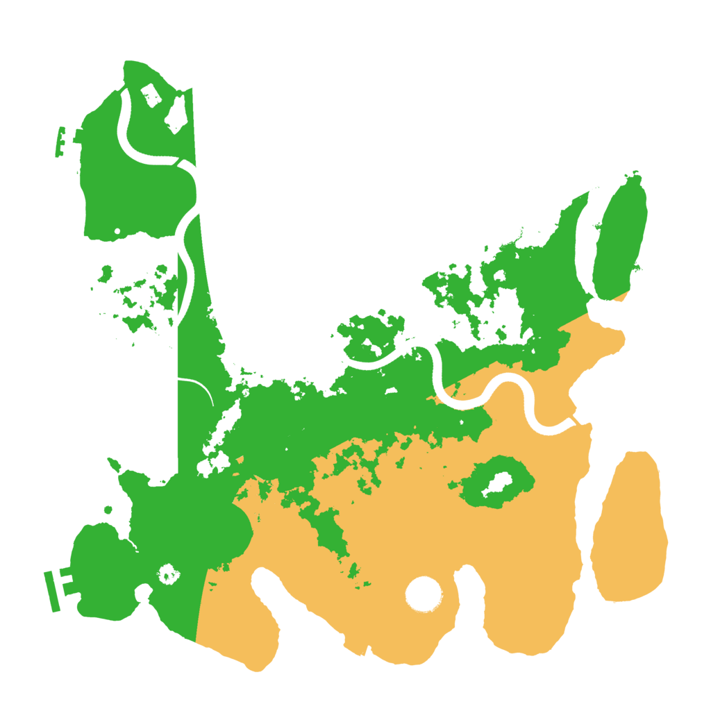 Biome Rust Map: Procedural Map, Size: 3500, Seed: 1089127419