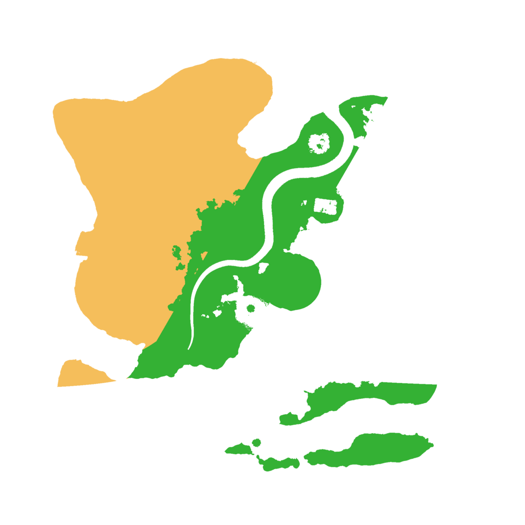 Biome Rust Map: Procedural Map, Size: 2500, Seed: 1518908697