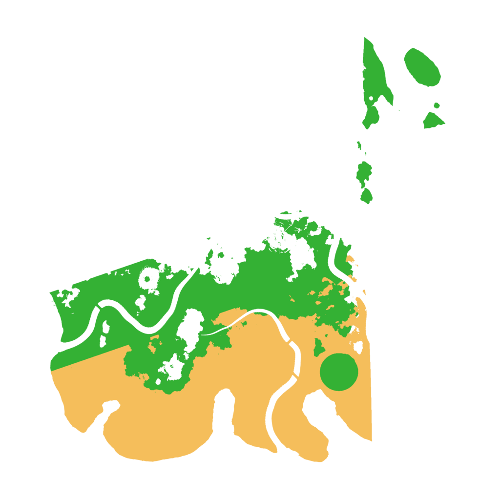Biome Rust Map: Procedural Map, Size: 3500, Seed: 78456894