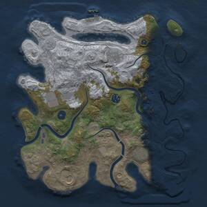 Thumbnail Rust Map: Procedural Map, Size: 3500, Seed: 78456894, 11 Monuments