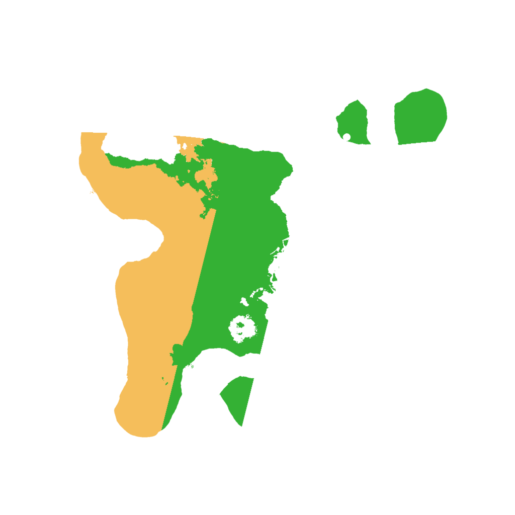 Biome Rust Map: Procedural Map, Size: 2000, Seed: 99137491