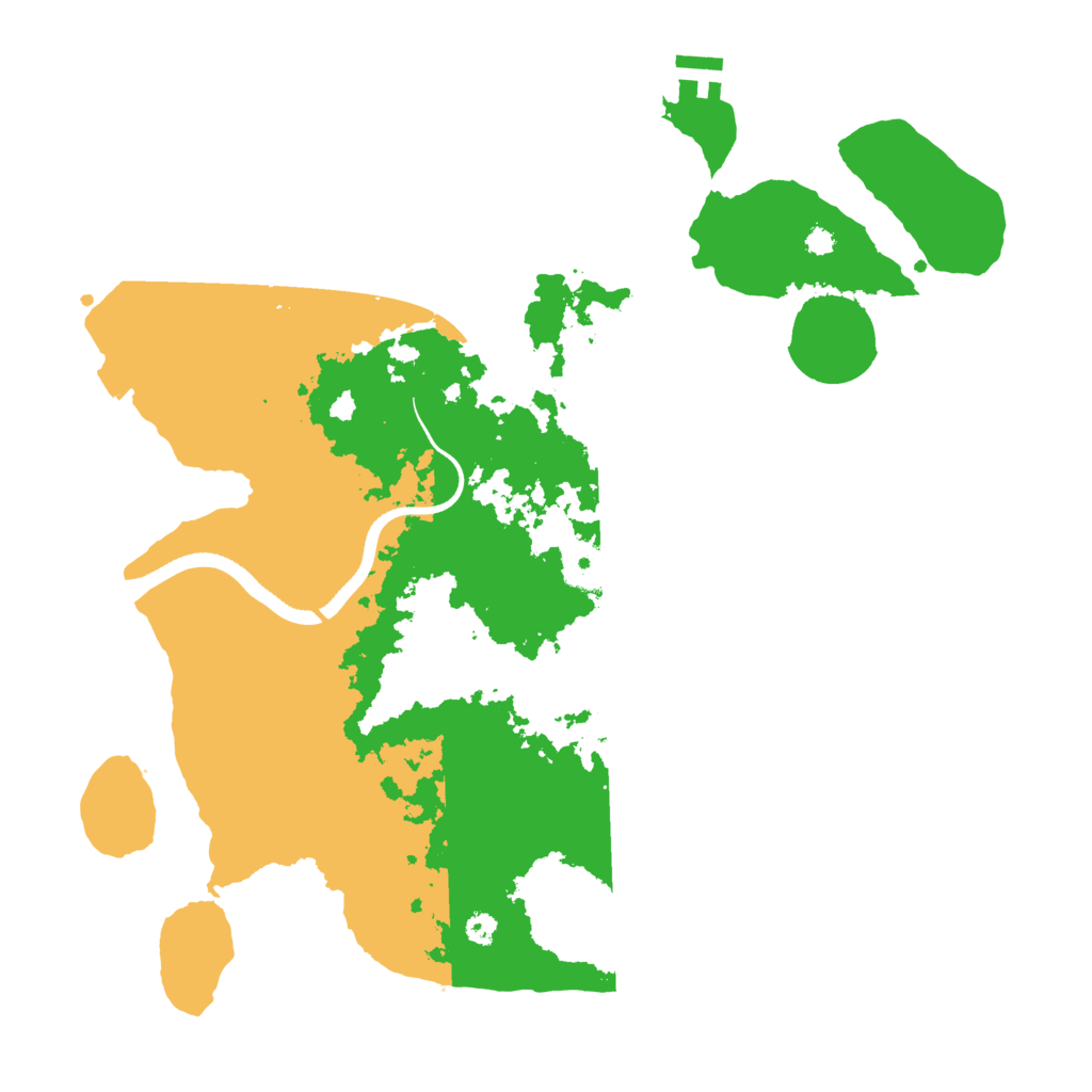 Biome Rust Map: Procedural Map, Size: 3500, Seed: 962372100