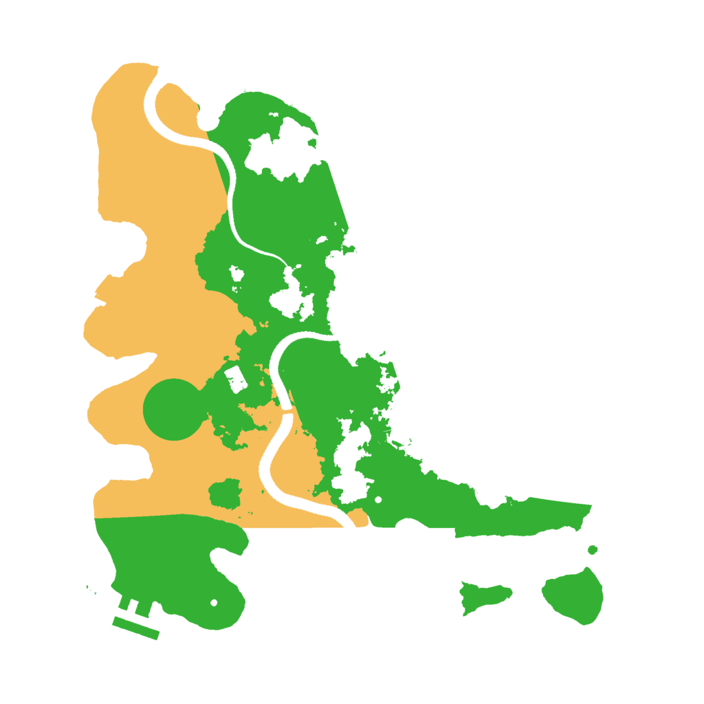 Biome Rust Map: Procedural Map, Size: 3000, Seed: 1187328078
