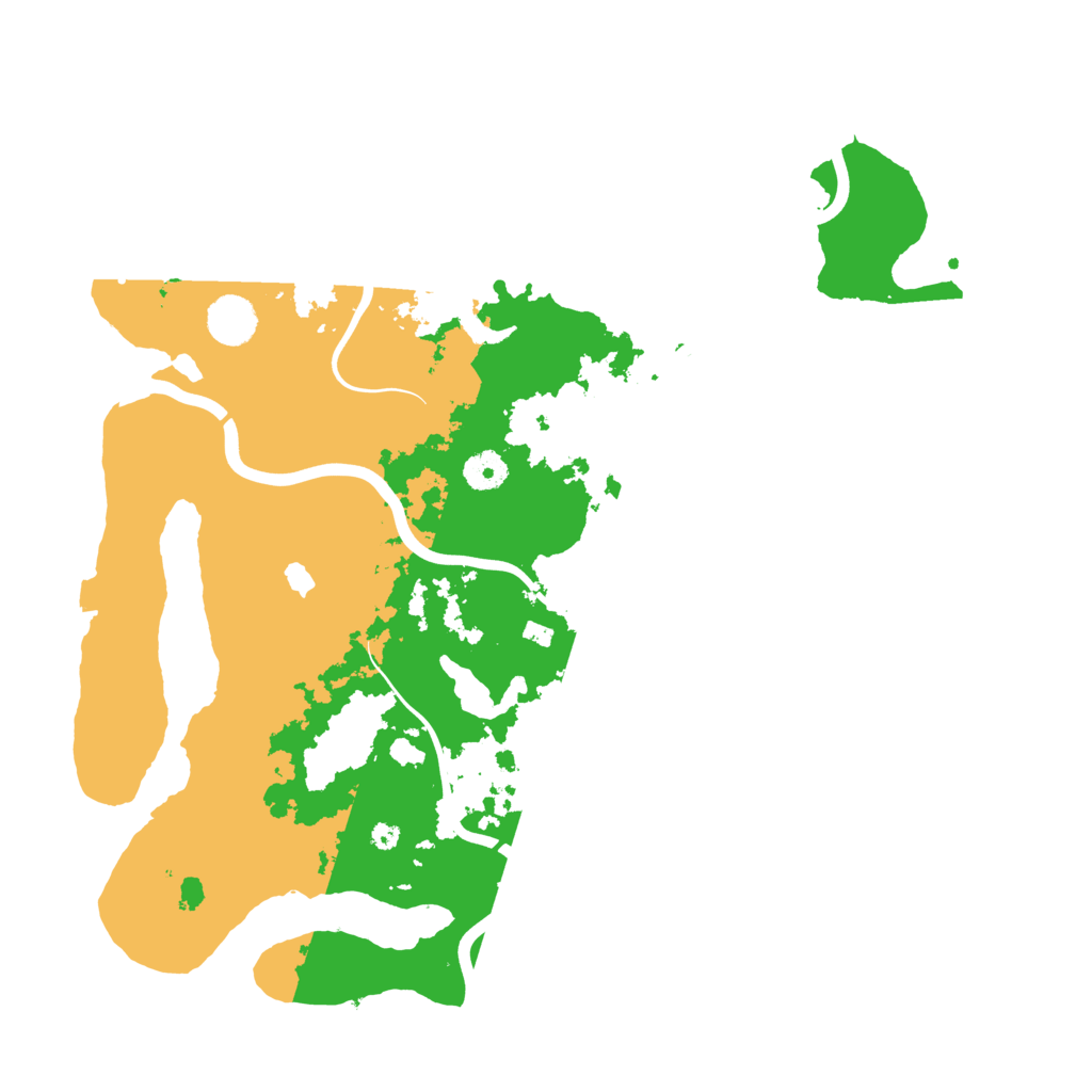 Biome Rust Map: Procedural Map, Size: 4000, Seed: 6662