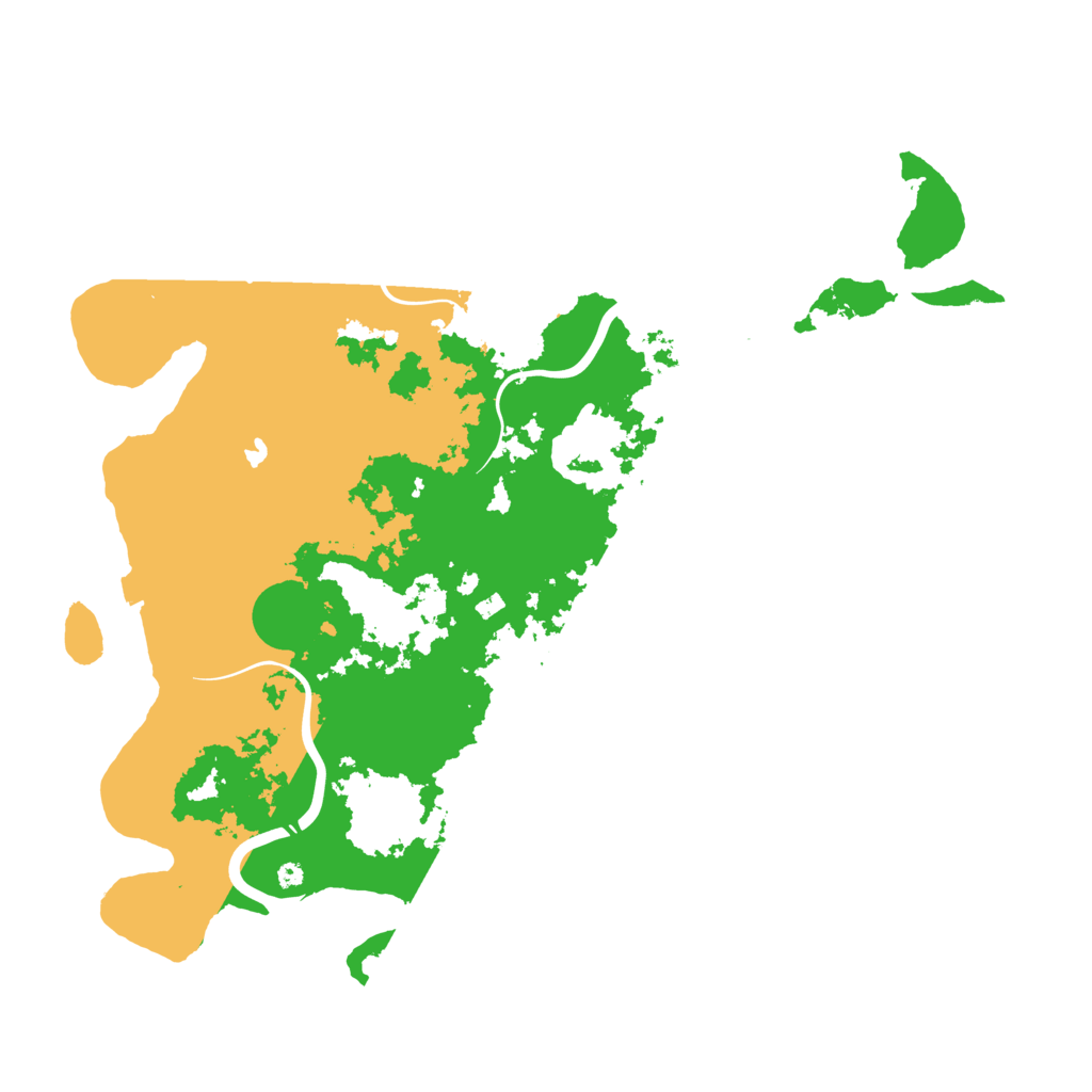 Biome Rust Map: Procedural Map, Size: 4300, Seed: 214667