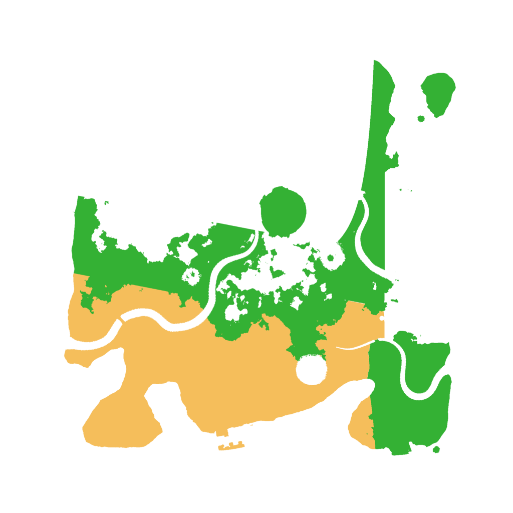 Biome Rust Map: Procedural Map, Size: 3000, Seed: 1758423