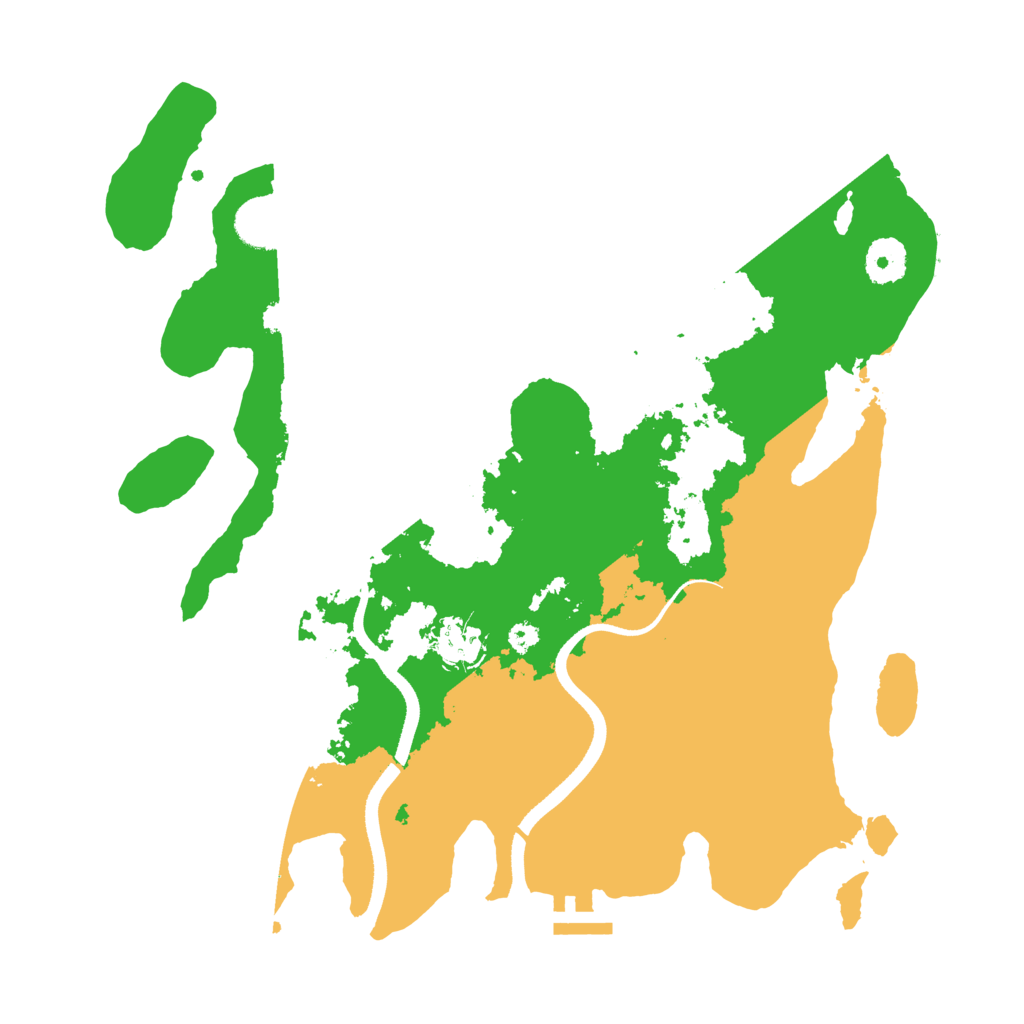 Biome Rust Map: Procedural Map, Size: 3500, Seed: 2142531139